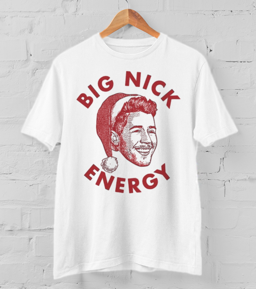Big Nick Energy Jonas Brothers Christmas Santa Hat T-Shirt