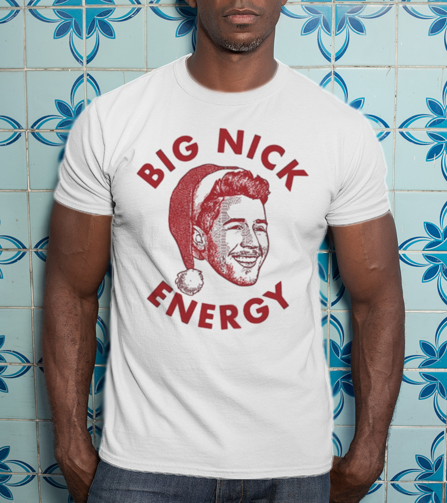 Big Nick Energy Jonas Brothers Christmas Santa Hat T-Shirt