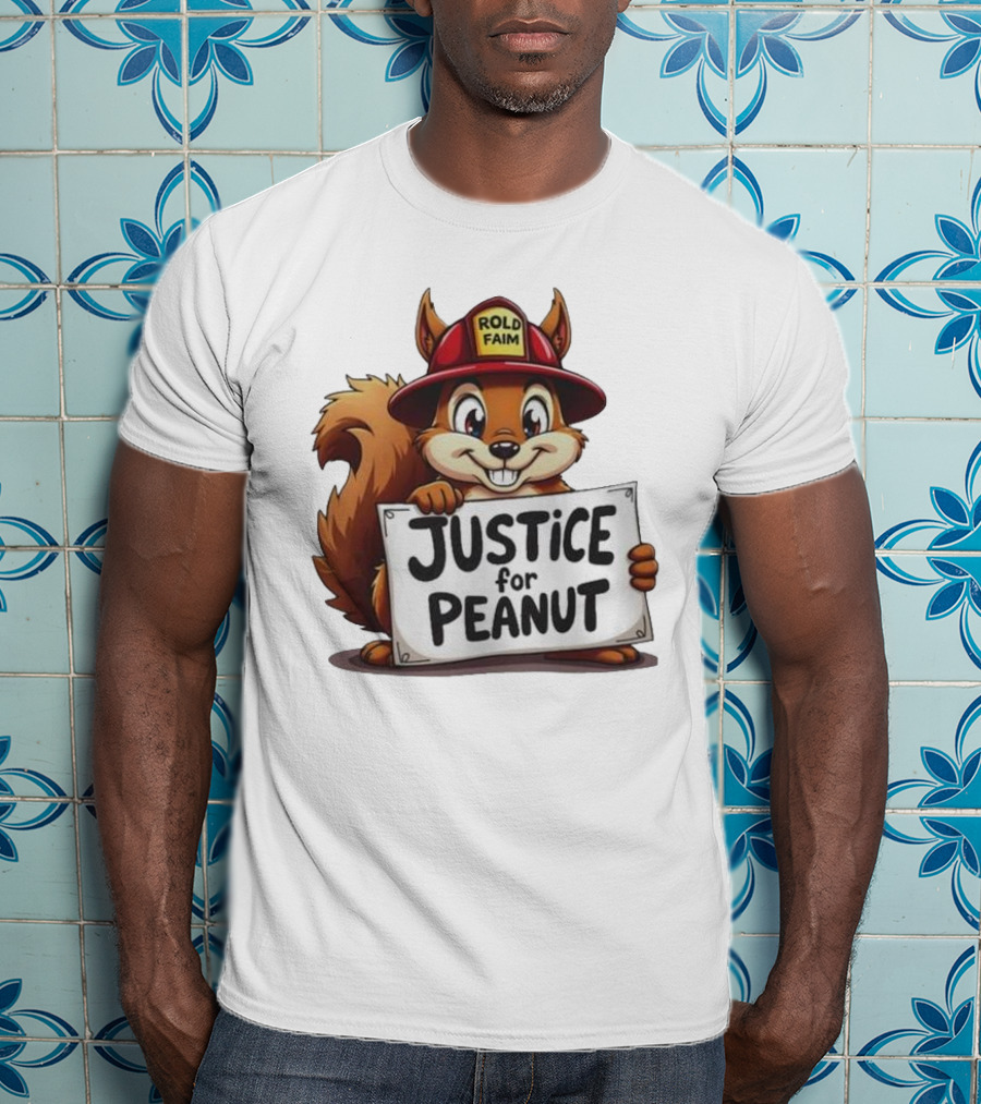 Justice For Peanut Rold FaIm Squirrel Lover T-Shirt