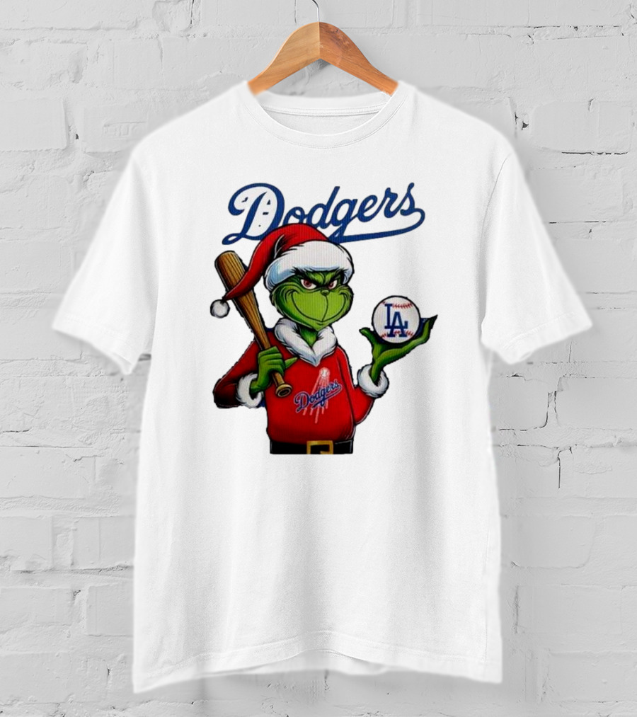 Dodgers MLB Los Angeles The Grinch Grinchmas Christmas T-Shirt