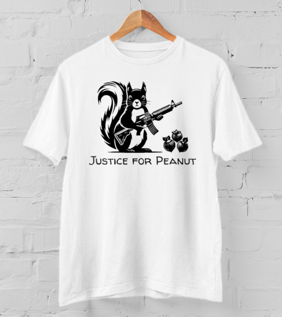 Justice For Peanut Squirrel With Gun T-Shirt