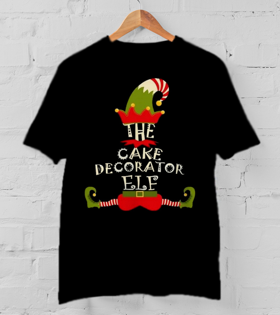 The Cake Decorator Elf Christmas Holiday T-Shirt