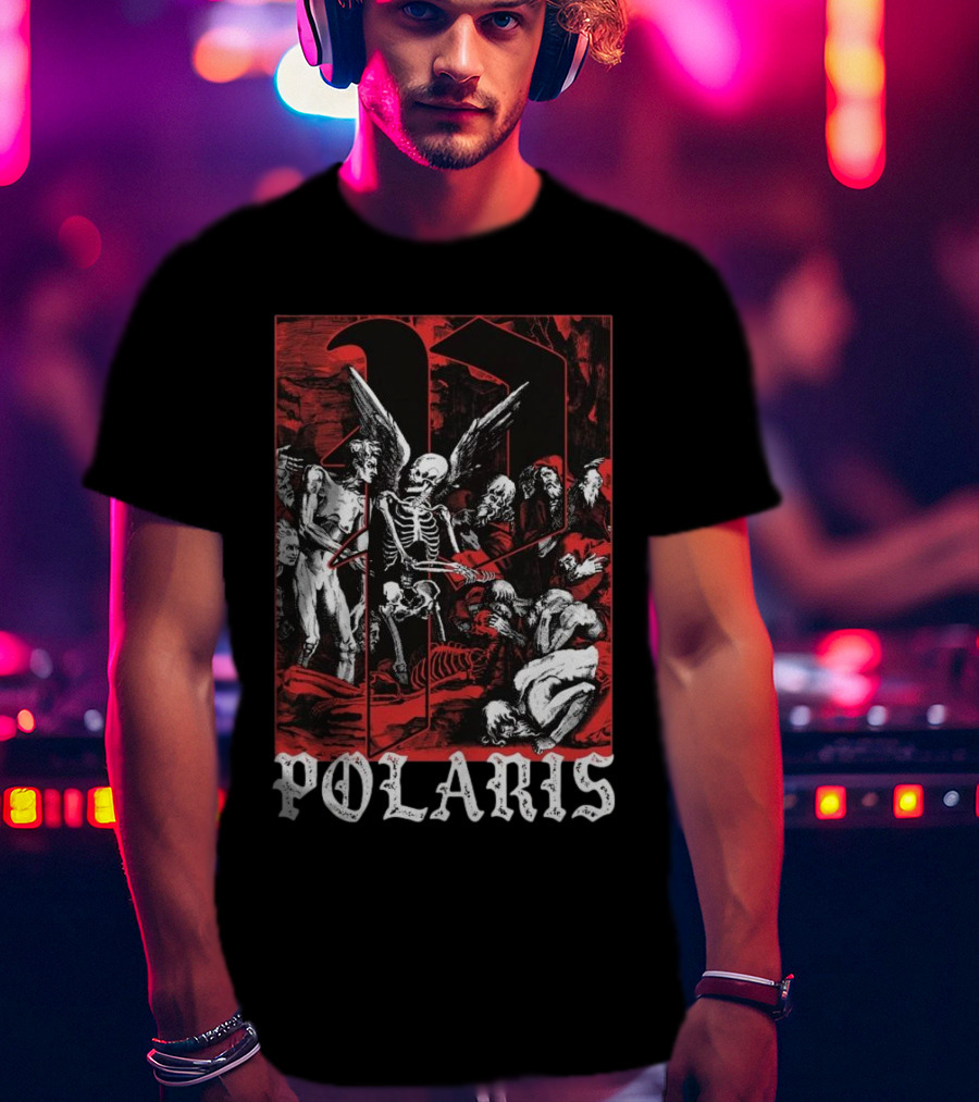 Down Right Merch Polaris Skeleton Scene T-Shirt