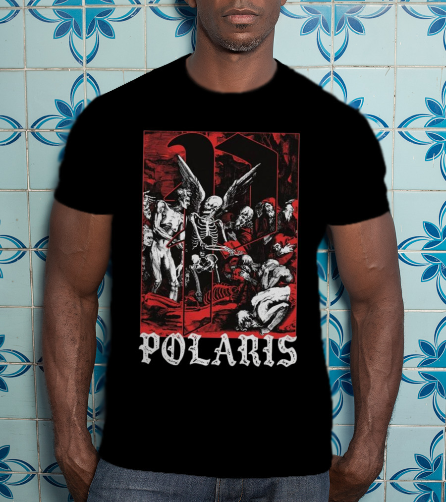 Down Right Merch Polaris Skeleton Scene T-Shirt