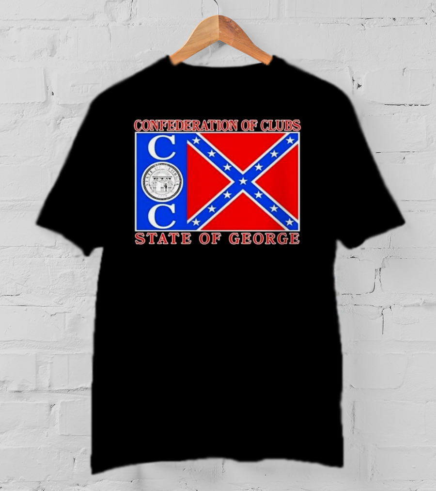Confederation Of Clubs State Of George Flag With Seal T-Shirt