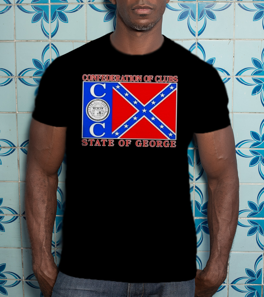 Confederation Of Clubs State Of George Flag With Seal T-Shirt