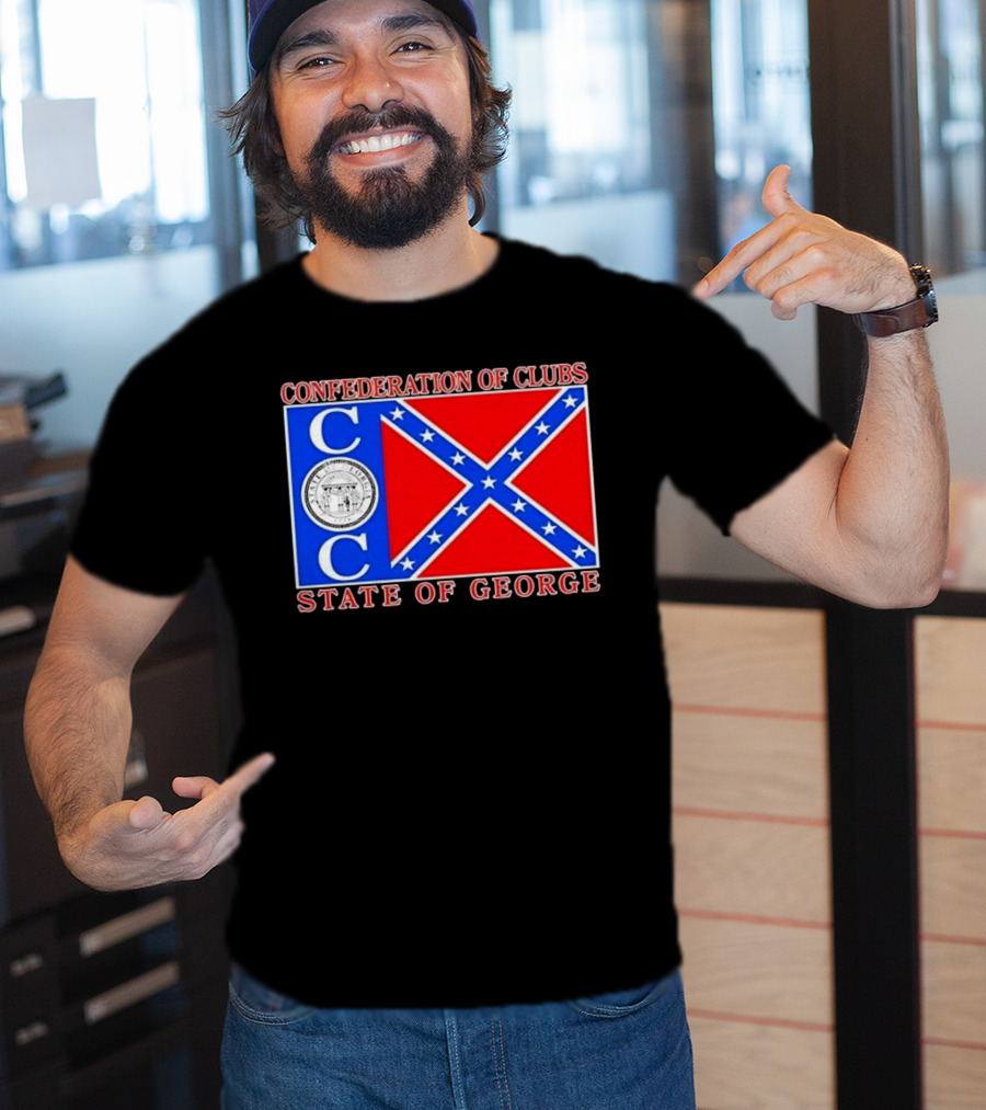 Confederation Of Clubs State Of George Flag With Seal T-Shirt