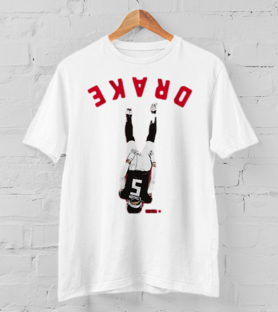 Drake London Upside Down Jersey Number Five T-Shirt
