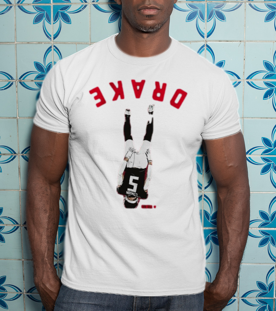 Drake London Upside Down Jersey Number Five T-Shirt