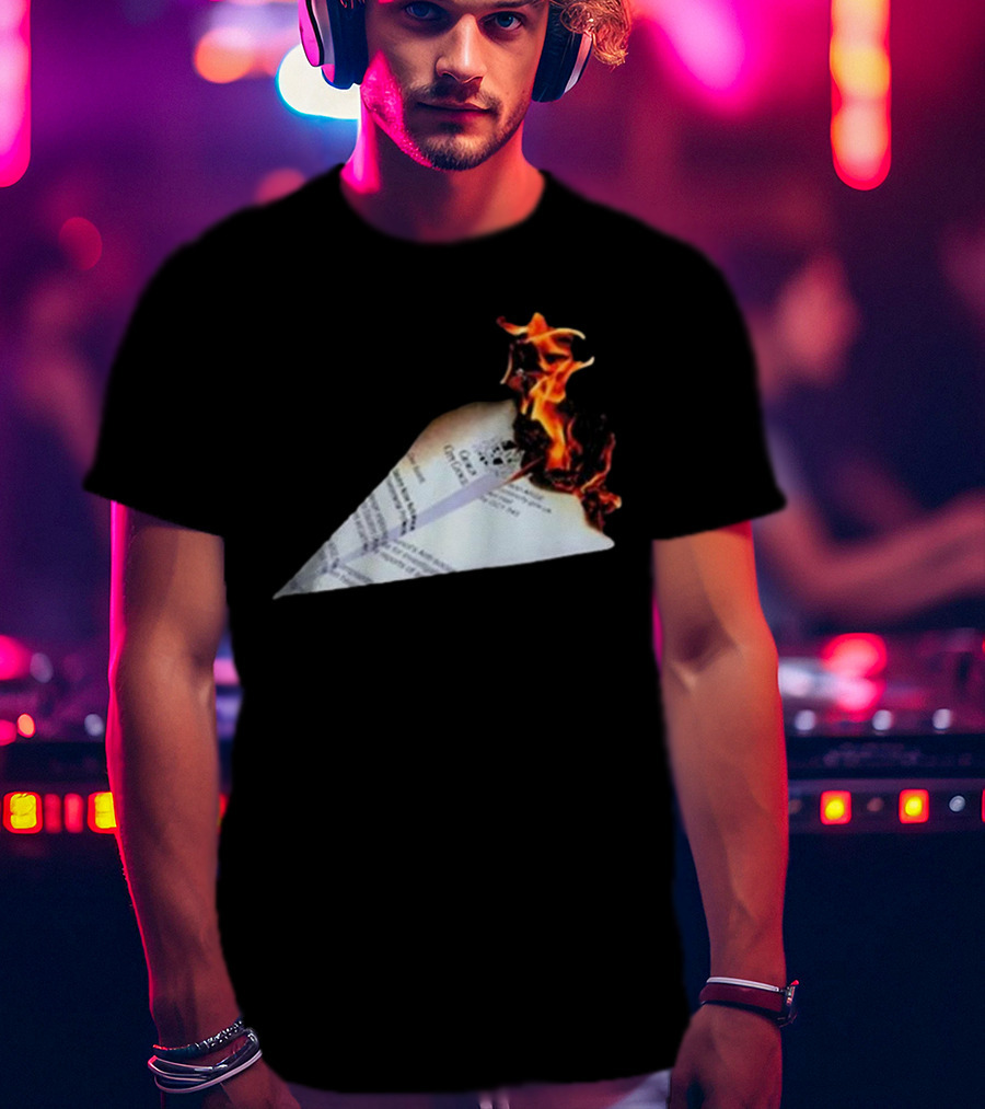 Lovejoy Band Burning Paper Plane Nuisance T-Shirt