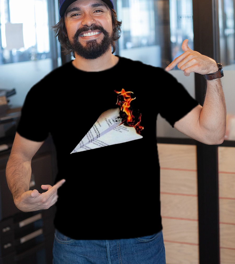 Lovejoy Band Burning Paper Plane Nuisance T-Shirt
