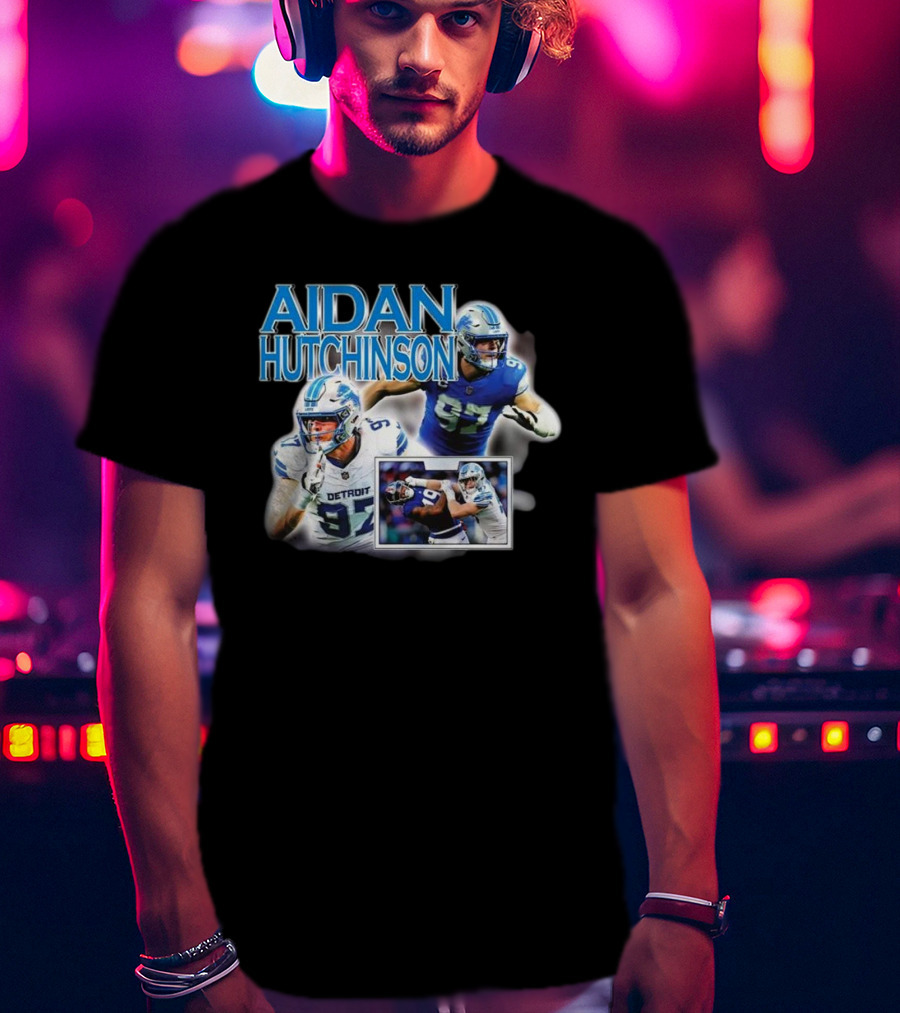 Aidan Hutchinson Detroit Lions Football T-Shirt