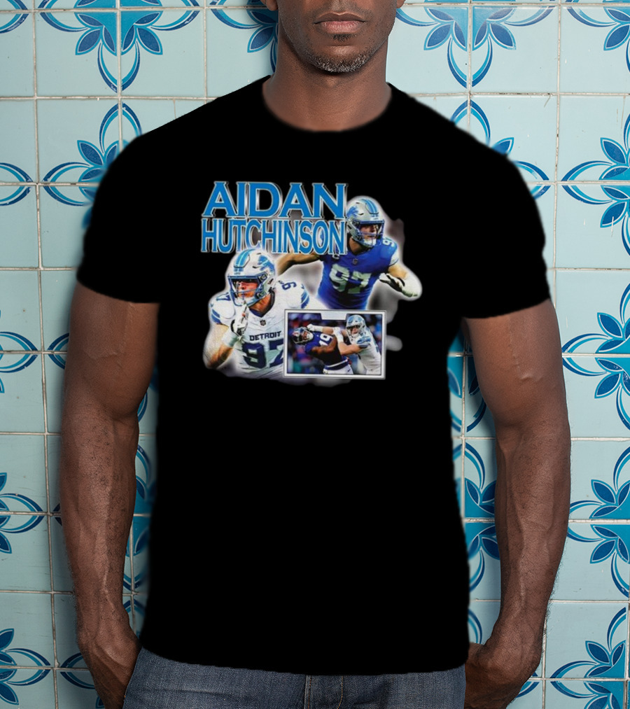 Aidan Hutchinson Detroit Lions Football T-Shirt