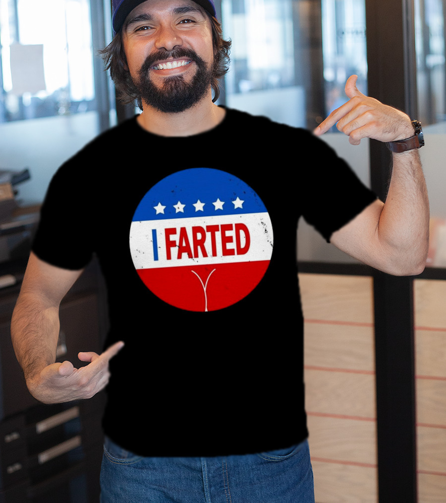 I Farted Political I Voted Star Red White Blue T-Shirt
