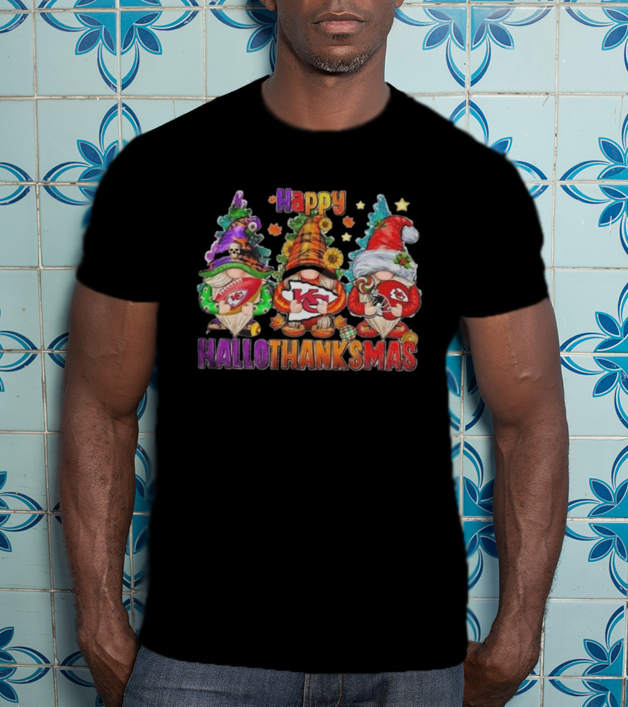 Happy HalloThanksMas Kansas City Chiefs T-Shirt