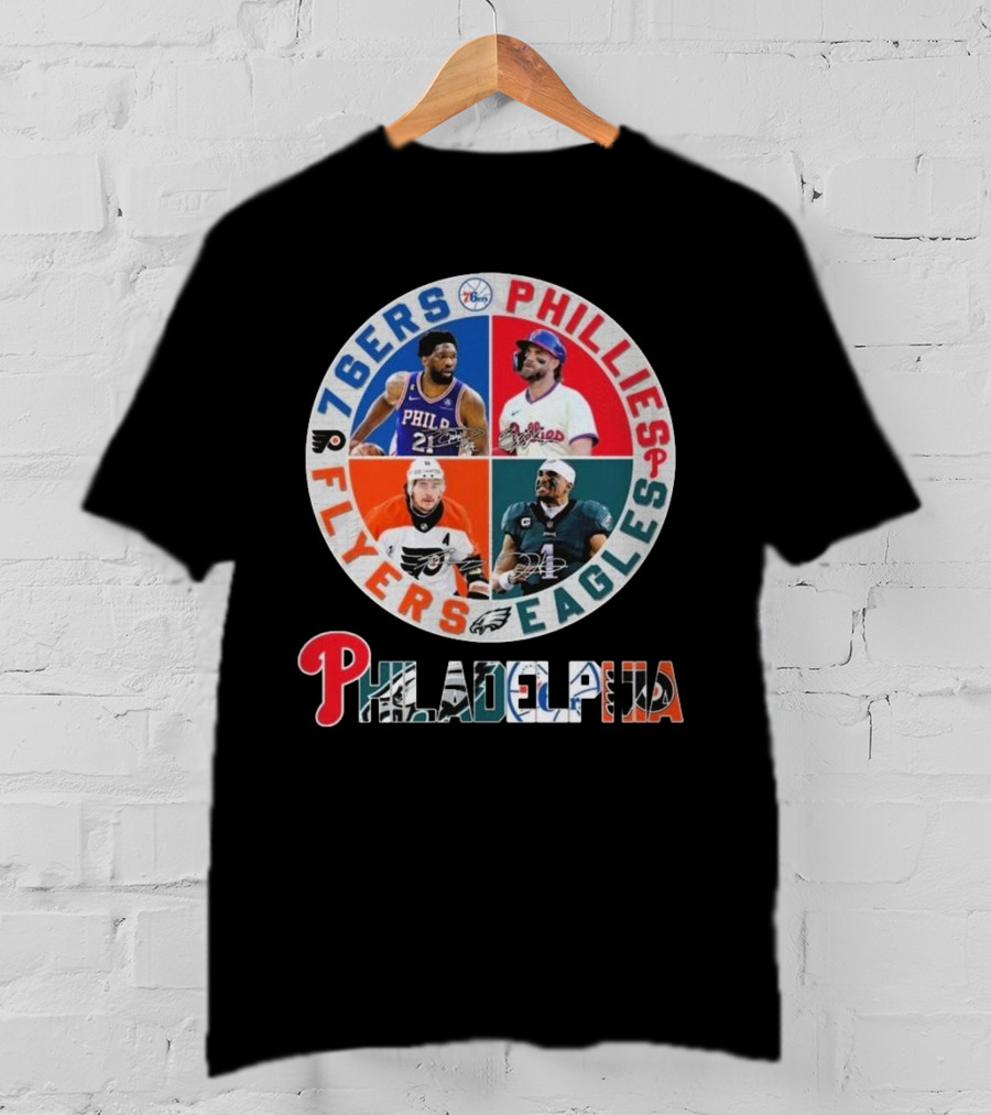 Philadelphia 76ers Phillies Eagles Flyers T-Shirt