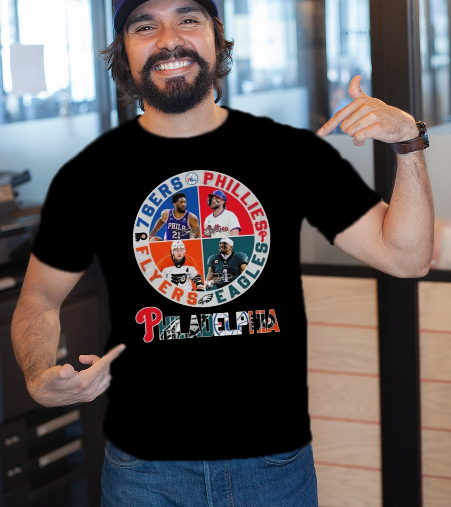 Philadelphia 76ers Phillies Eagles Flyers T-Shirt