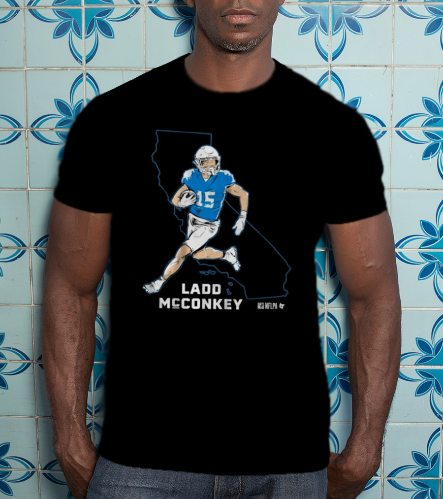 Ladd McConkey NFLPA California Football Star T-Shirt