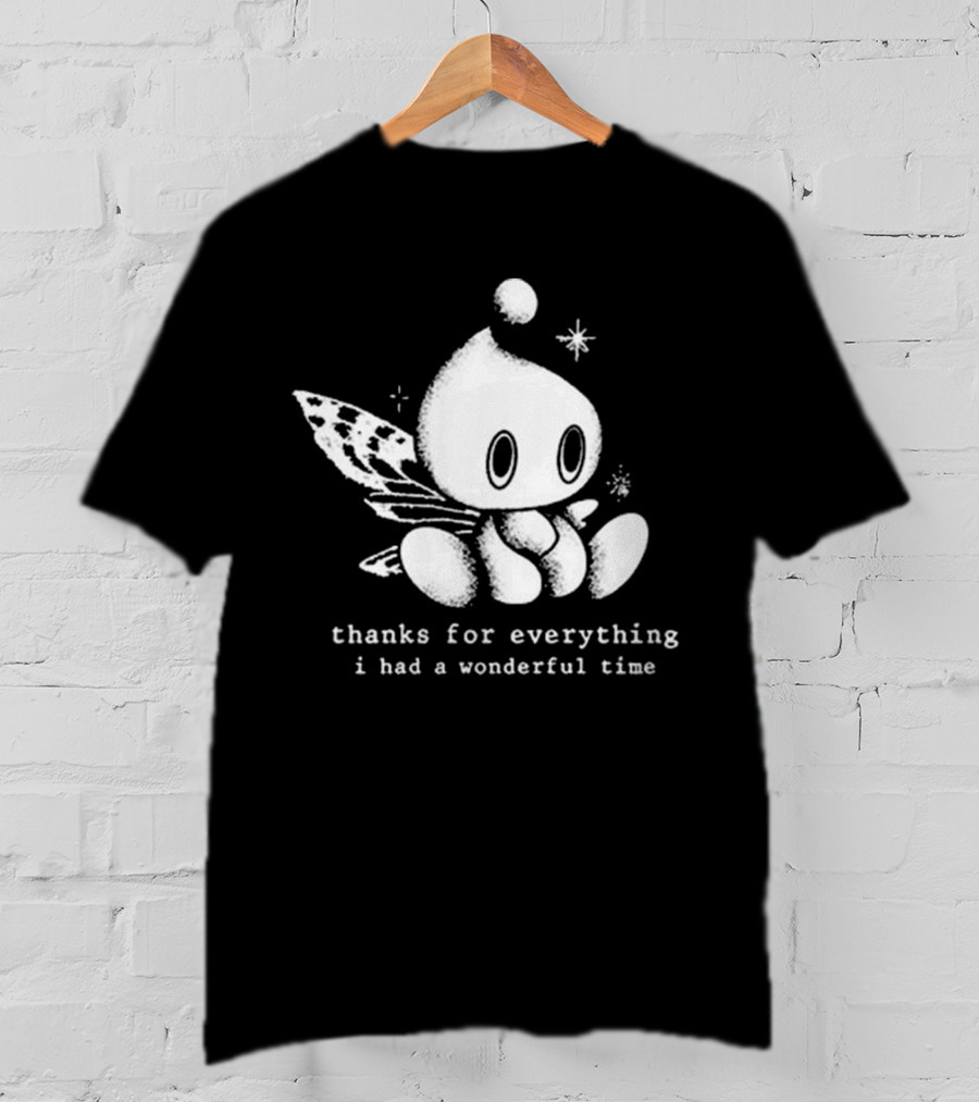 Thanks For Everything I Had A Wonderful Time Chao Fairy Character With Sparkles T-Shirt