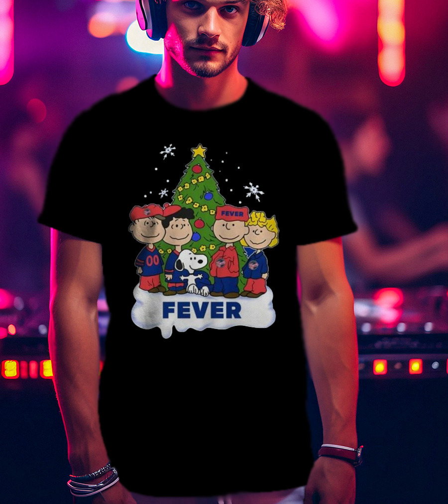 Snoopy And Friends Fever Christmas Tree Celebration T-Shirt