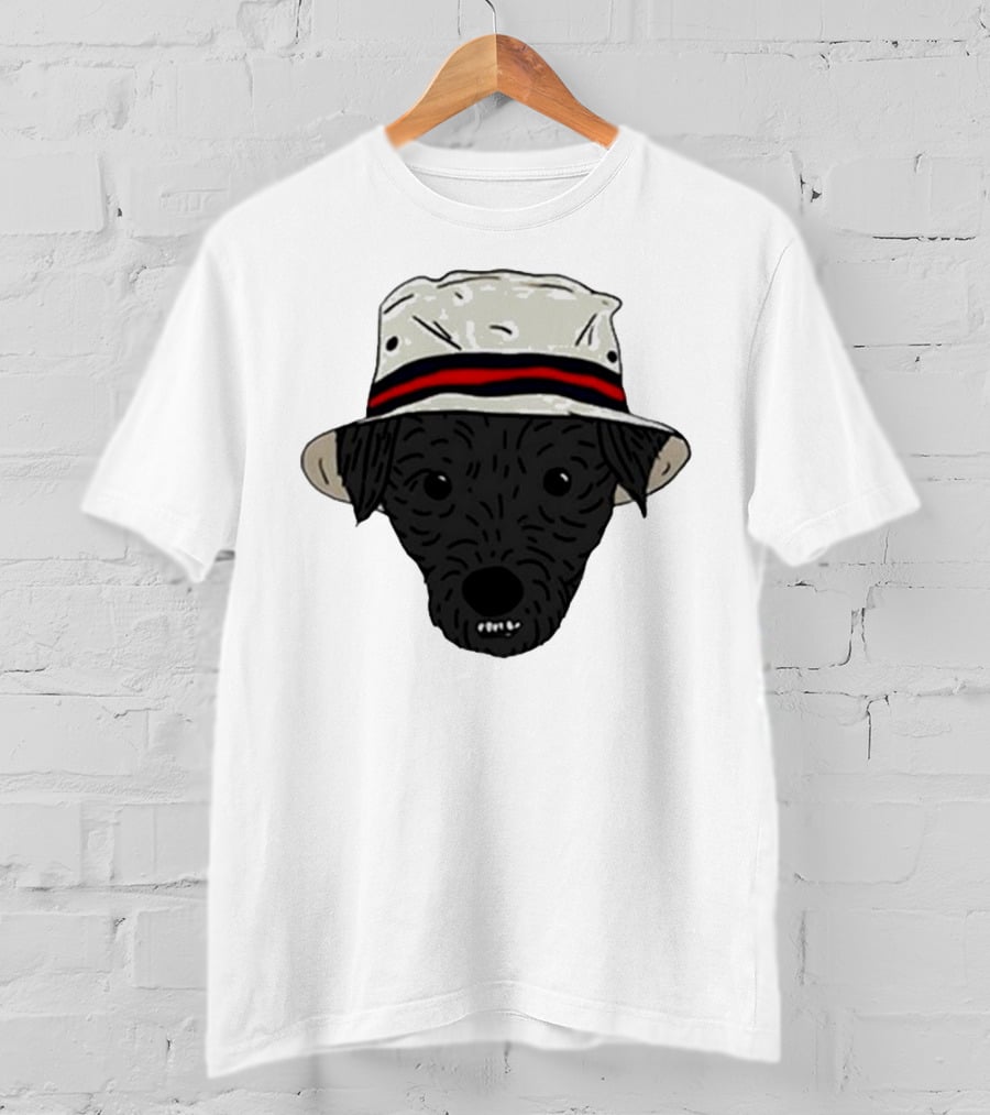 Mortimer And Whitehouse Gone Fishing Dog In Bucket Hat T-Shirt