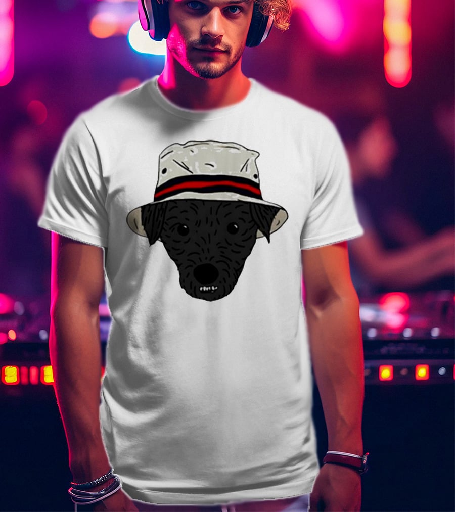 Mortimer And Whitehouse Gone Fishing Dog In Bucket Hat T-Shirt