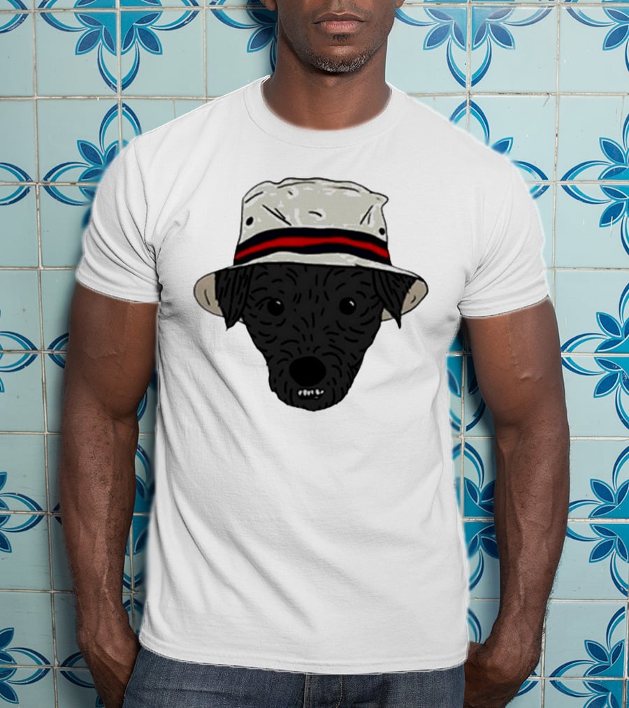 Mortimer And Whitehouse Gone Fishing Dog In Bucket Hat T-Shirt
