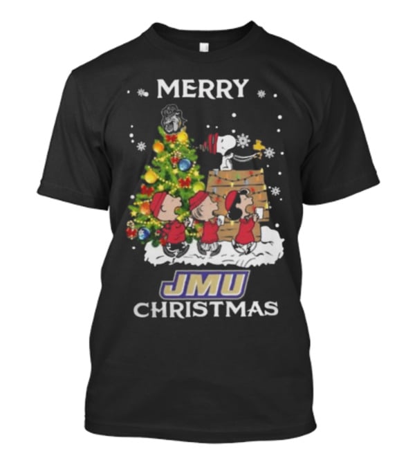 Merry JMU Christmas Snoopy And Friends T-Shirt