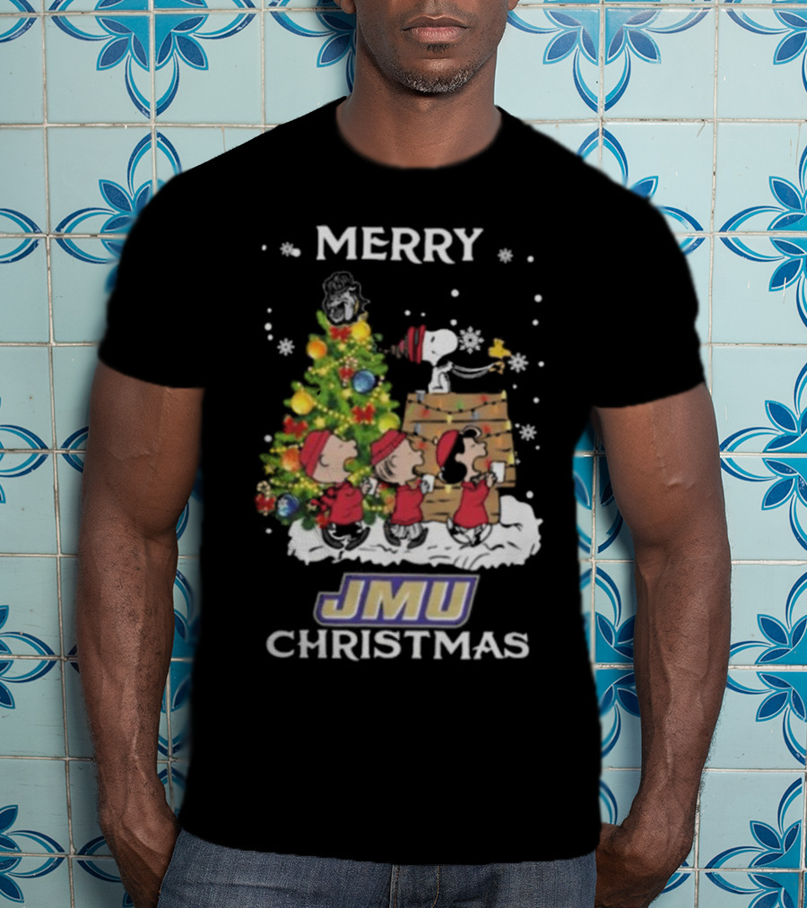 Merry JMU Christmas Snoopy And Friends T-Shirt
