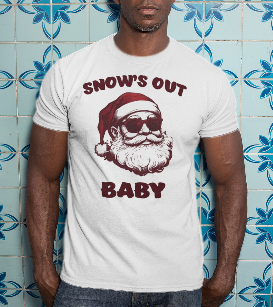 Snow’s Out Baby Santa Christmas T-Shirt