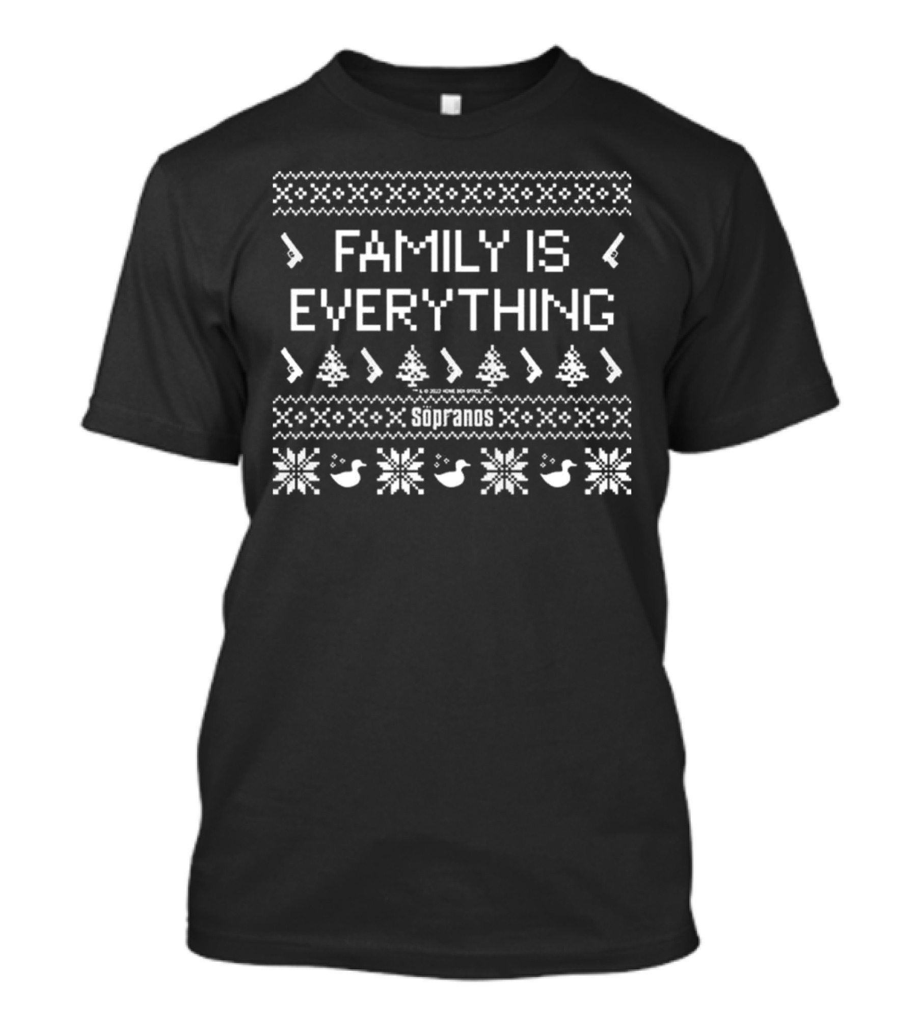 Family Is Everything Soprano Ugly Christmas T-Shirt