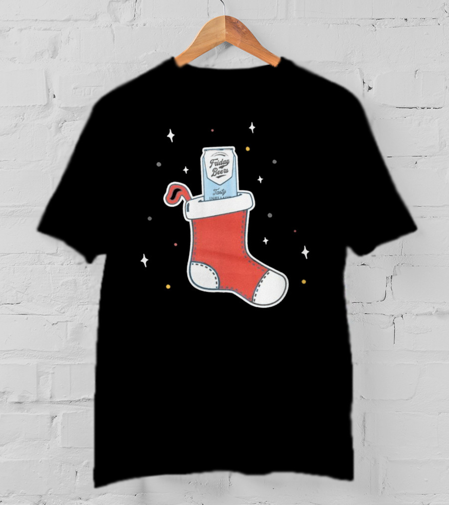 Friday Beers Christmas Stocking T-Shirt