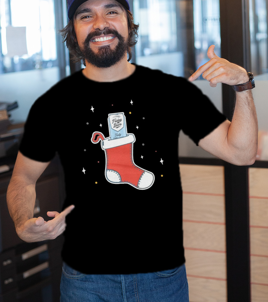 Friday Beers Christmas Stocking T-Shirt