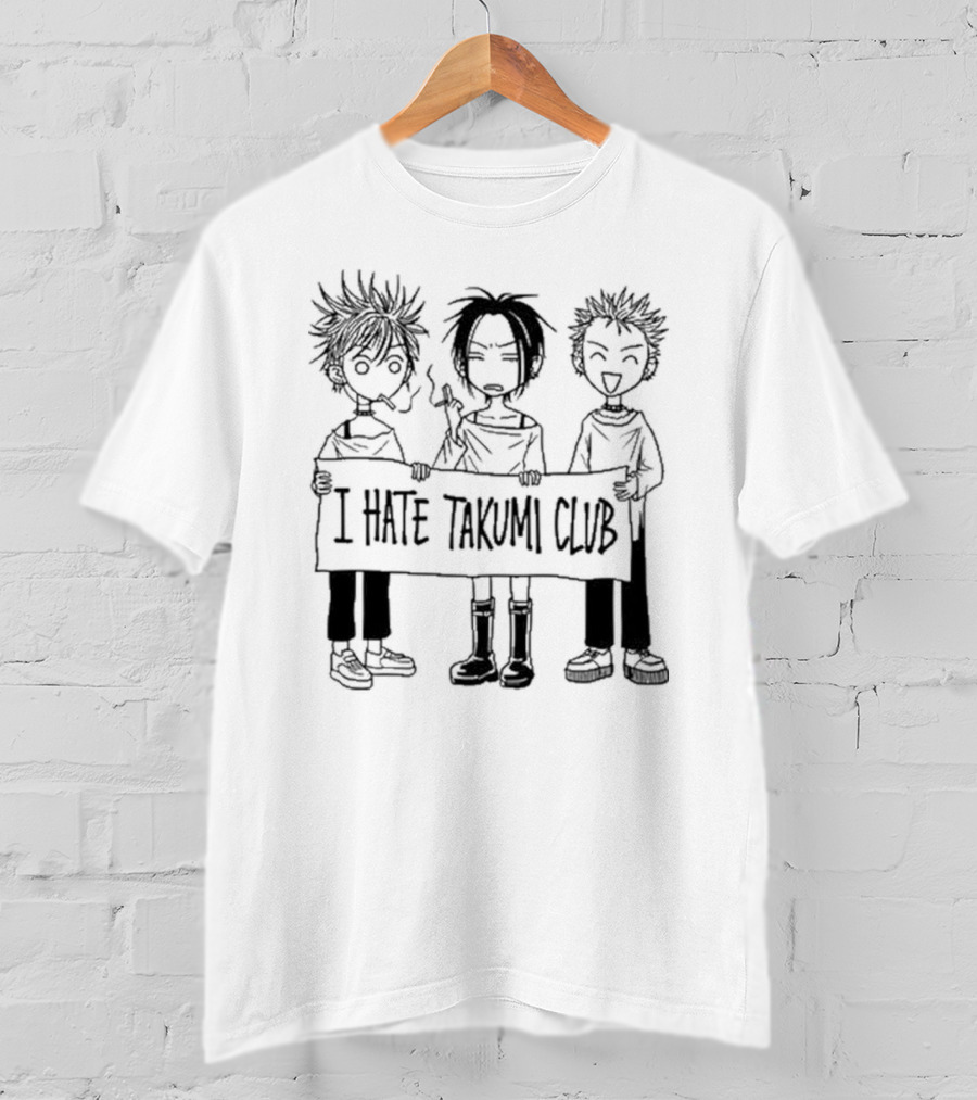 I Hate Takumi Club Character Group Yazawadisciple Manga T-Shirt