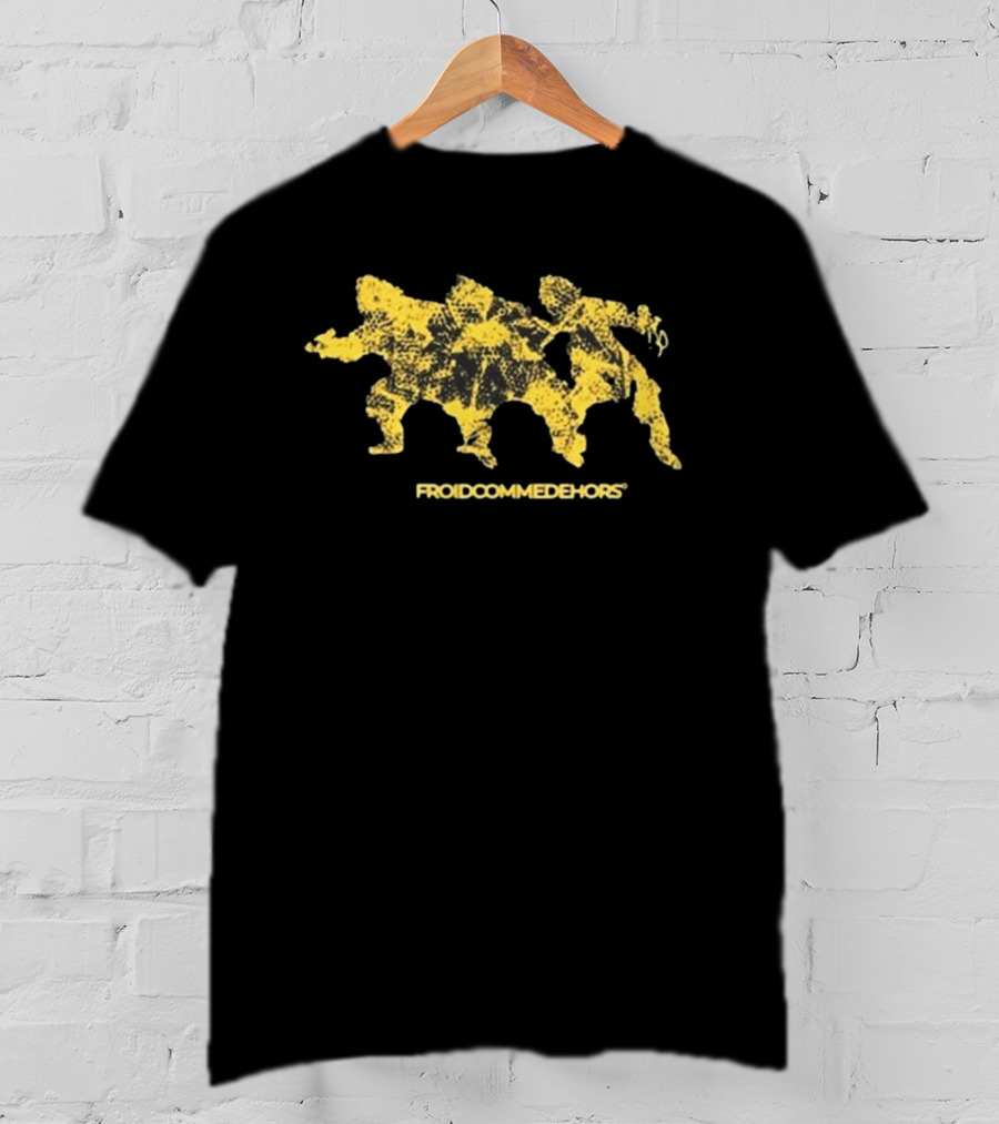 Malo Froidcommedehors Black Yellow T-Shirt