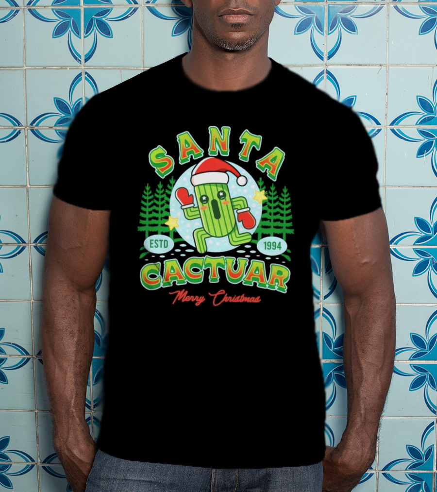 Santa Cactuar Merry Christmas ESTD 1994 T-Shirt
