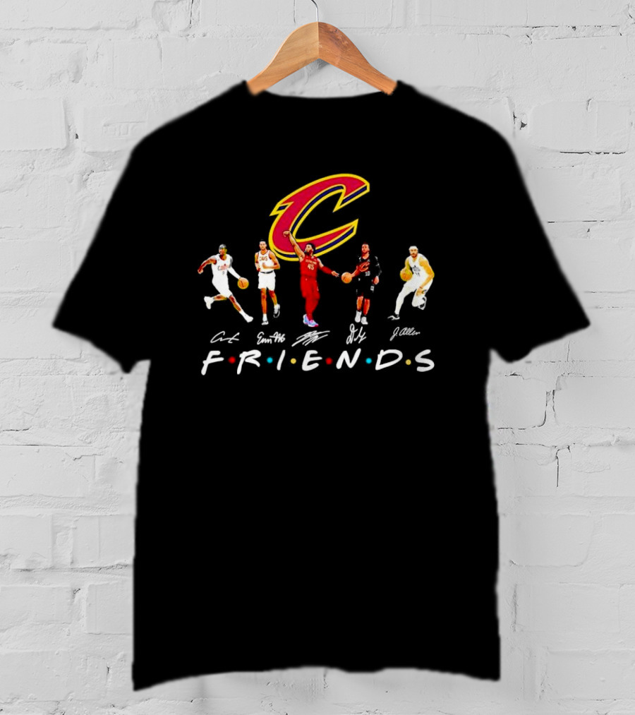 Cleveland Cavaliers Friends Players Signatures T-Shirt