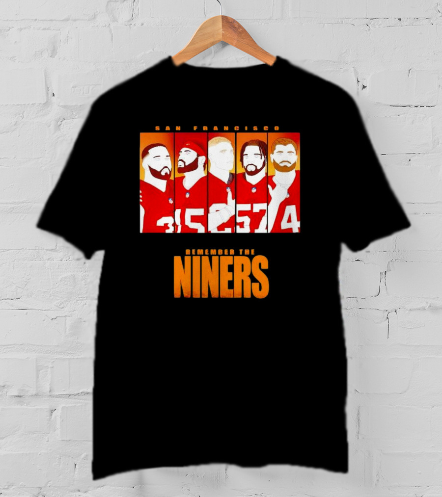 San Francisco 49ers Remember The Niners Players Red Jerseys T-Shirt
