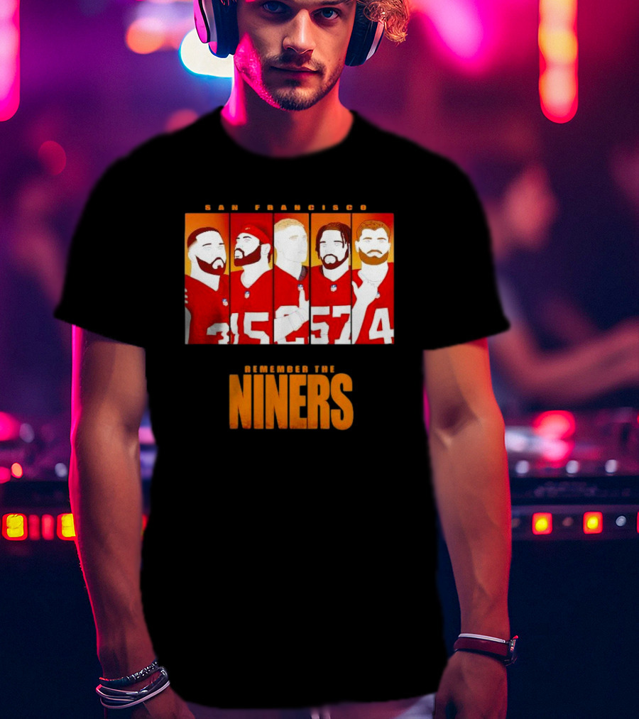 San Francisco 49ers Remember The Niners Players Red Jerseys T-Shirt