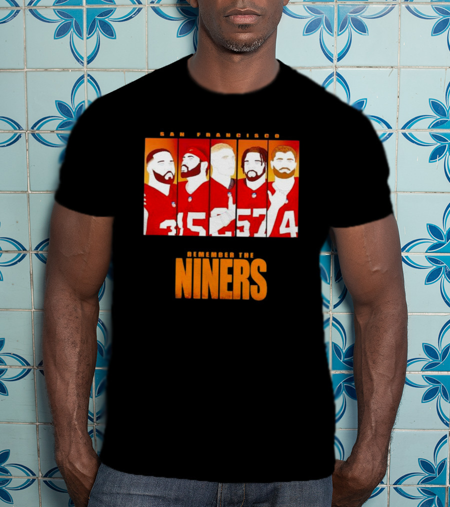 San Francisco 49ers Remember The Niners Players Red Jerseys T-Shirt