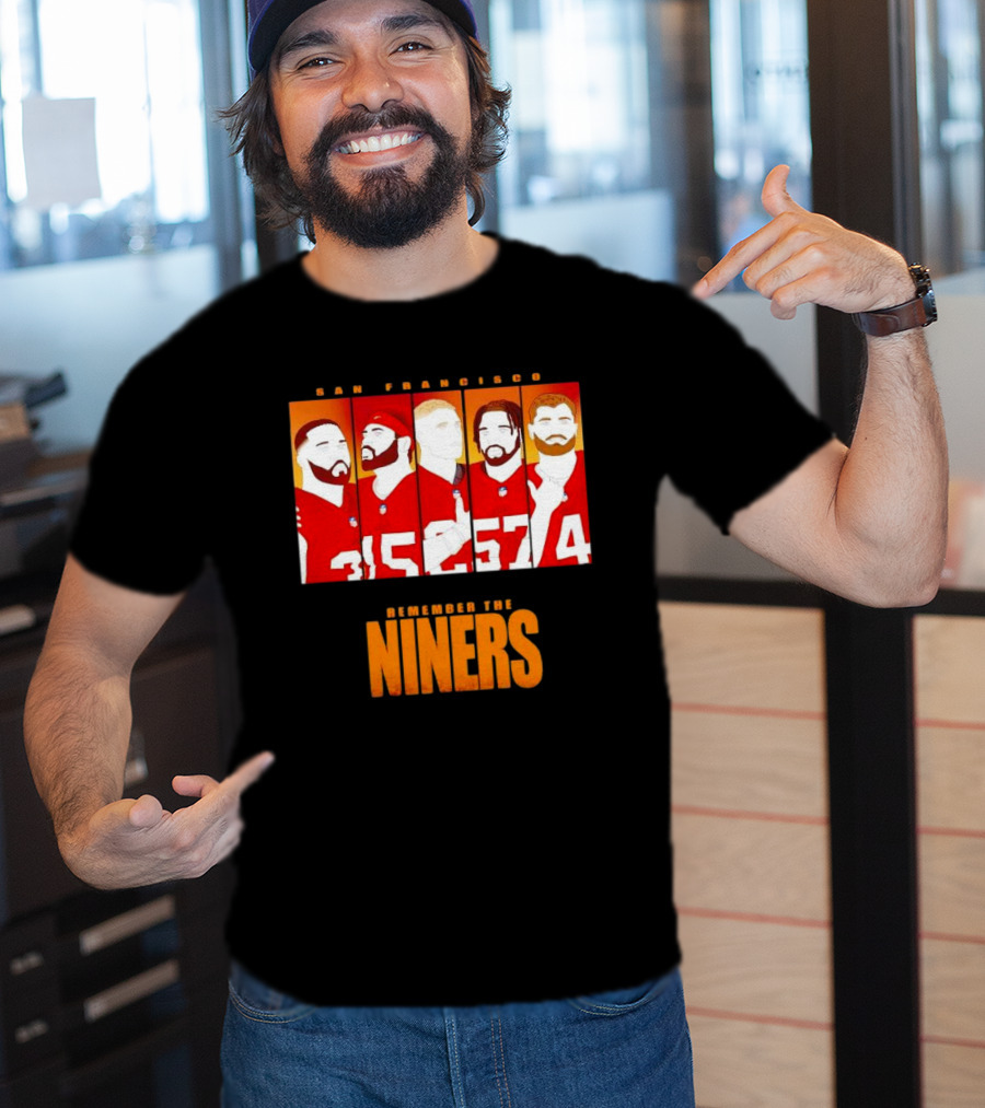 San Francisco 49ers Remember The Niners Players Red Jerseys T-Shirt