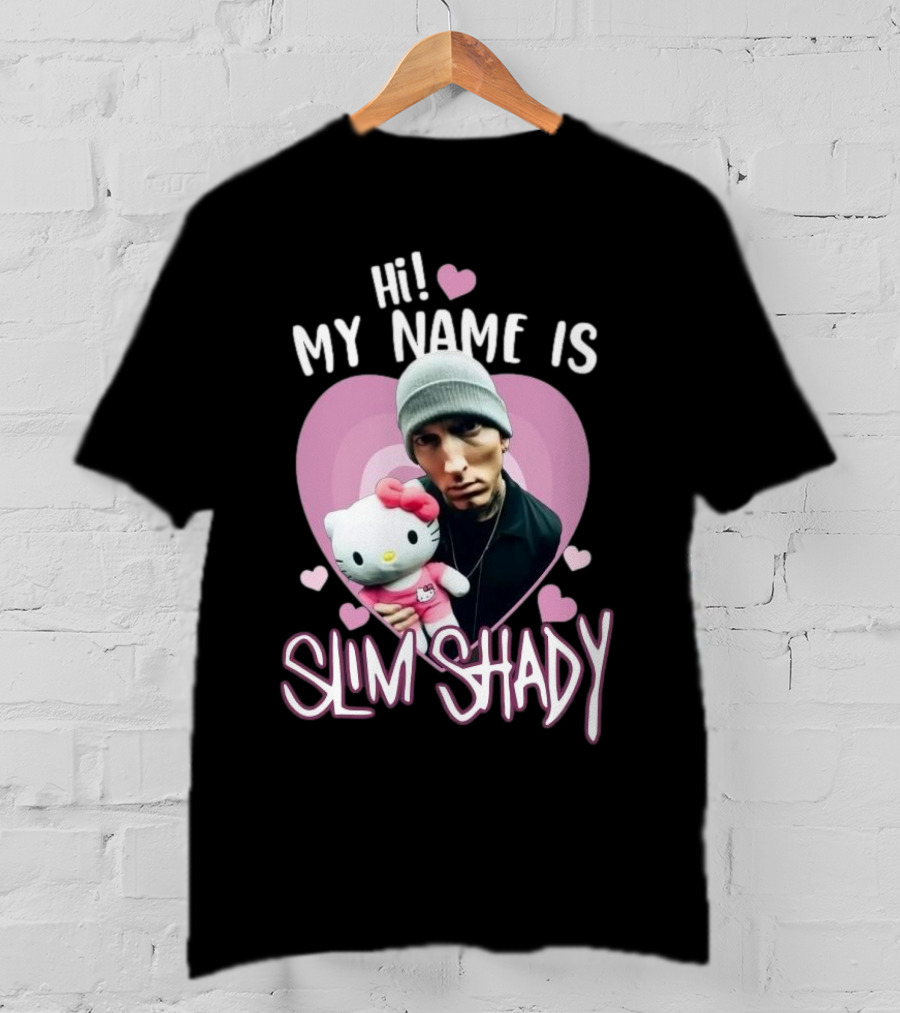 Hi My Name Is Slim Shady Eminem Hello Kitty T-Shirt