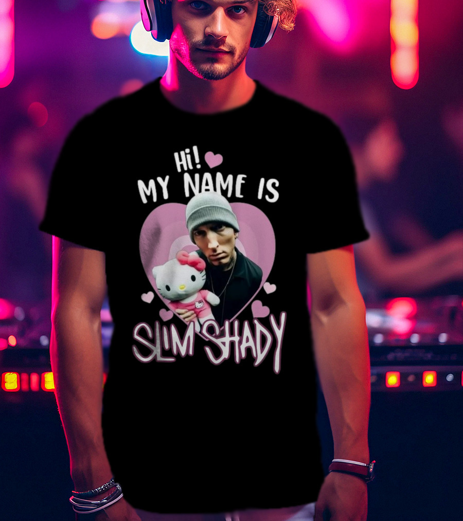 Hi My Name Is Slim Shady Eminem Hello Kitty T-Shirt