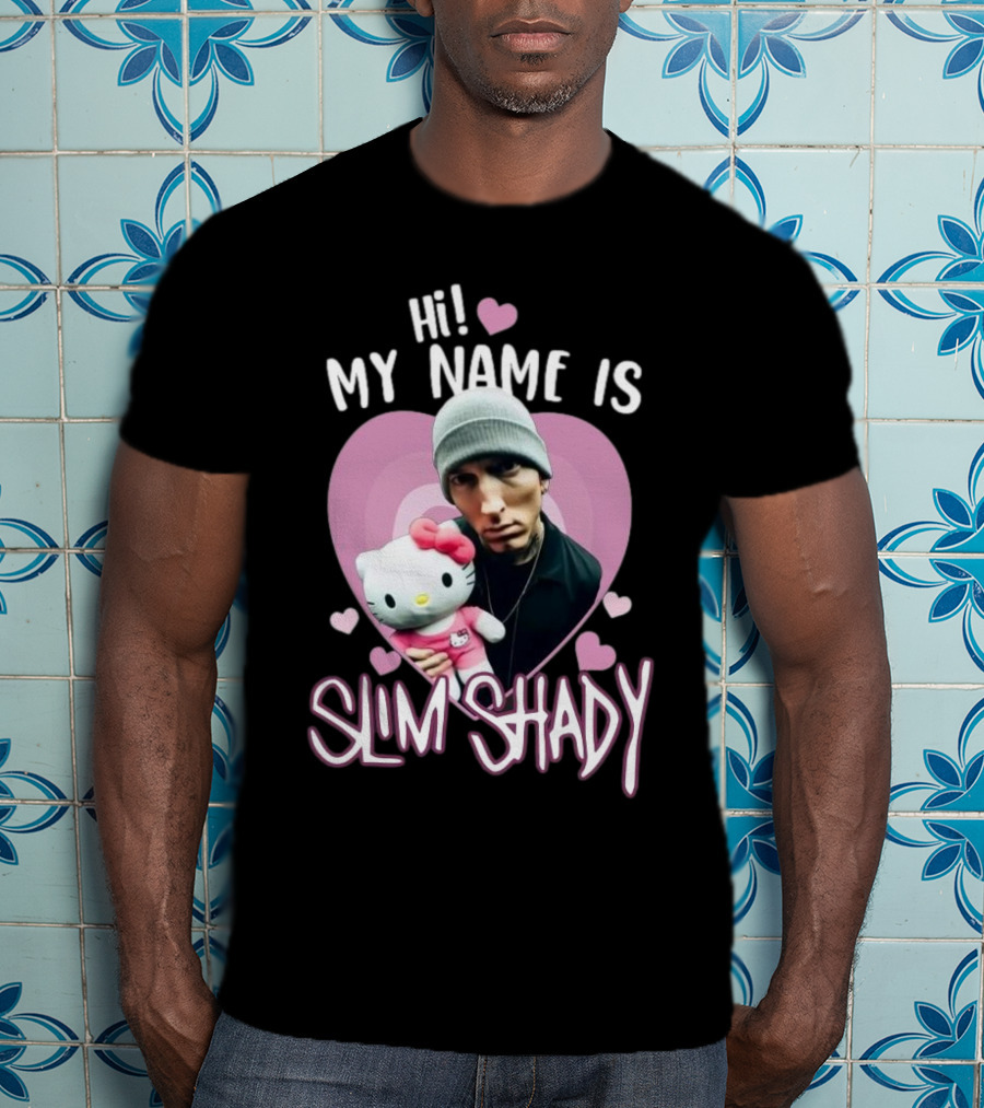 Hi My Name Is Slim Shady Eminem Hello Kitty T-Shirt