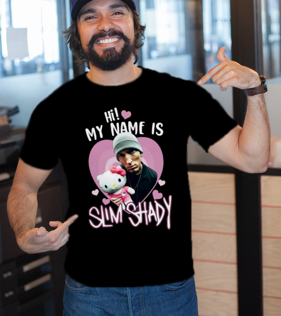 Hi My Name Is Slim Shady Eminem Hello Kitty T-Shirt