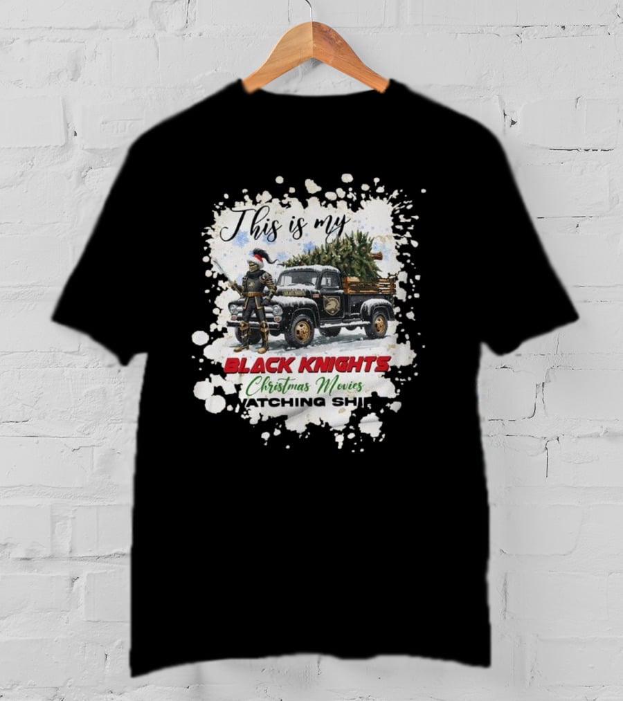 This Is My Black Knights Christmas Movies Watching T-Shirt