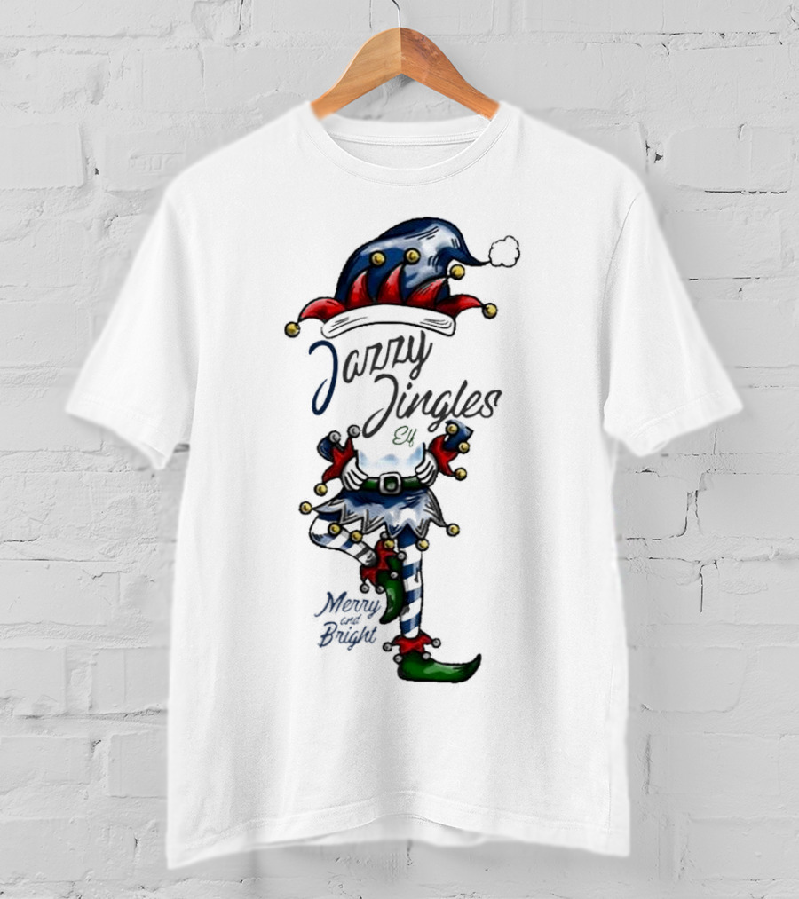Jazzy Jingles Elf Merry And Bright Christmas T-Shirt
