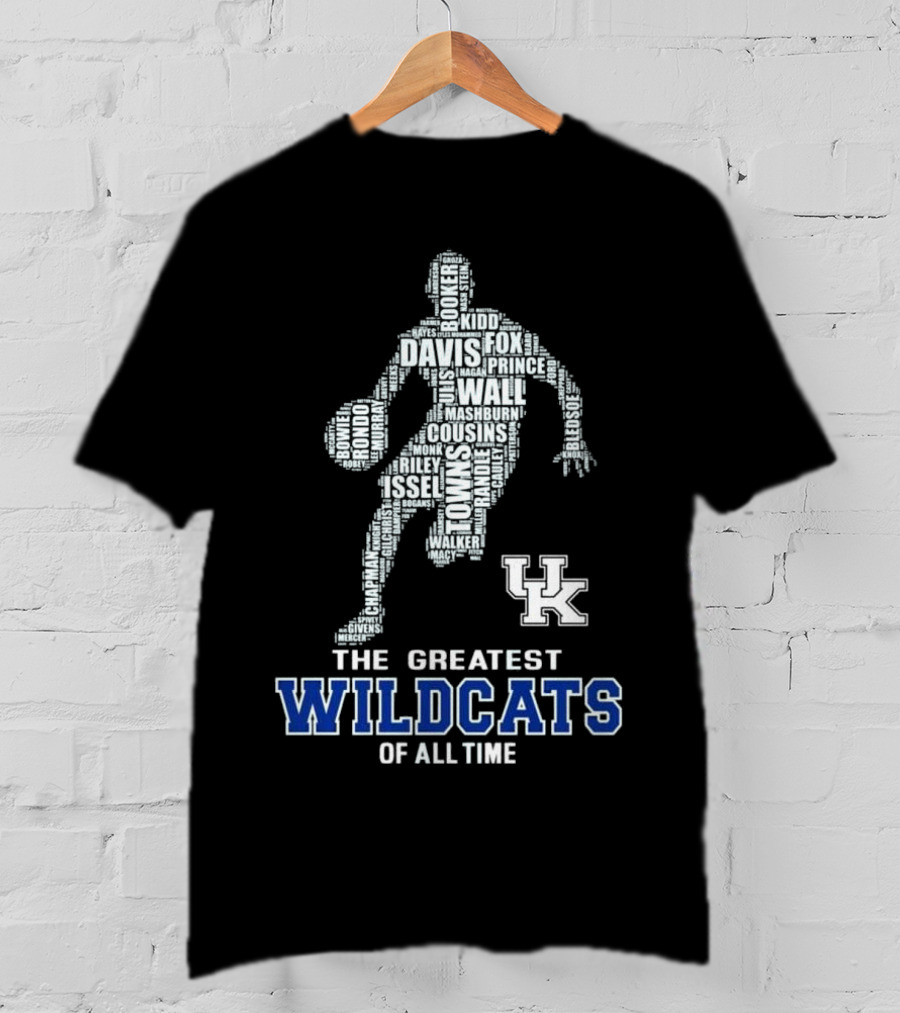 The Greatest Wildcats Of All Time UK Basketball Legends Davis Wall Cousins T-Shirt