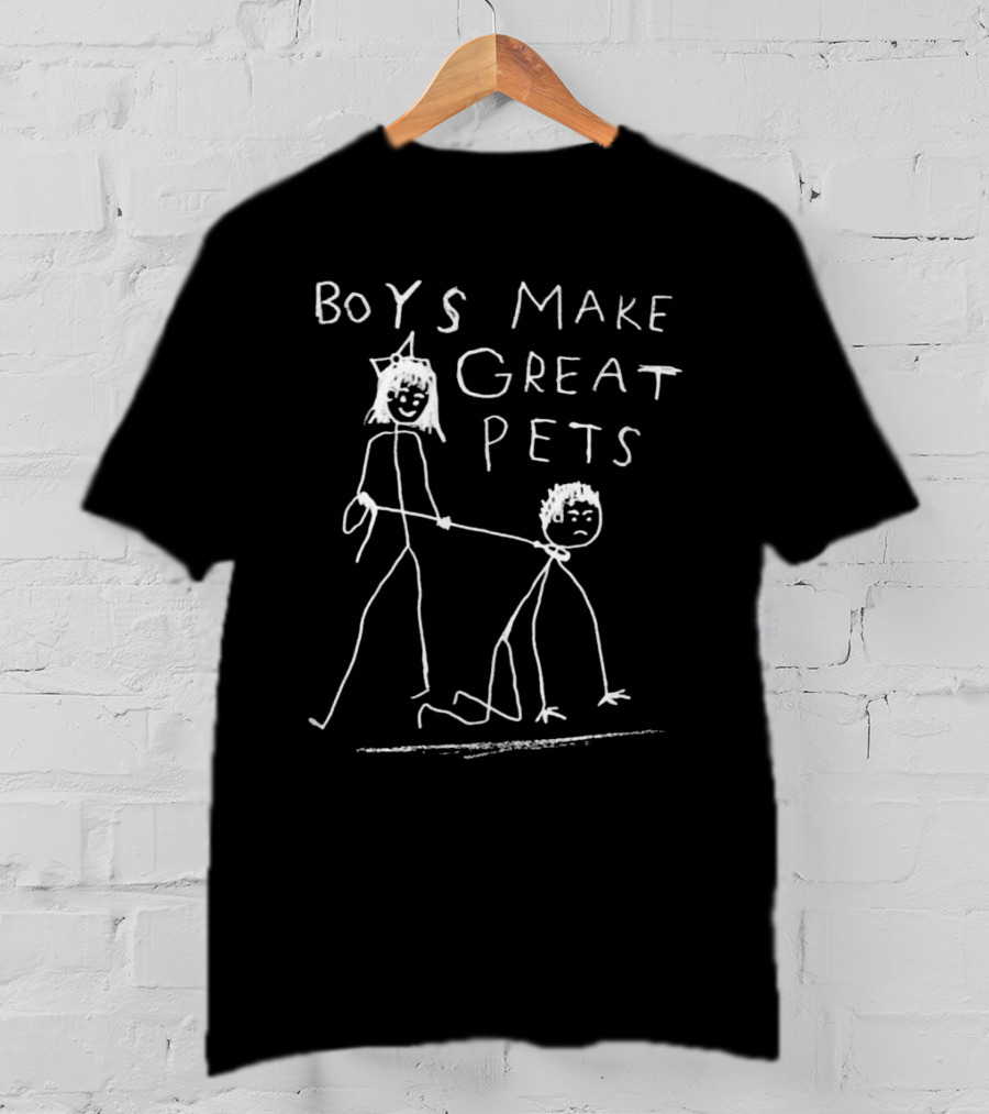 Boys Make Great Pets Stick Figure Drawing T-Shirt