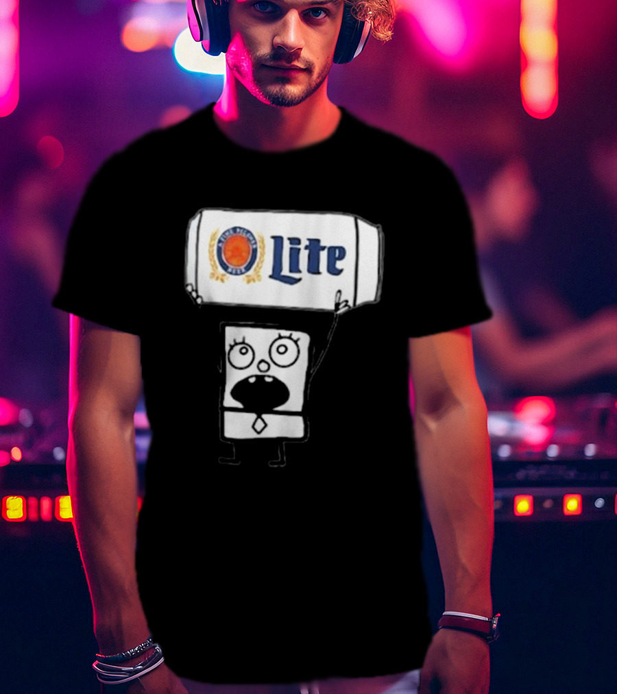 Doodlebob Miller Lite Beer T-Shirt